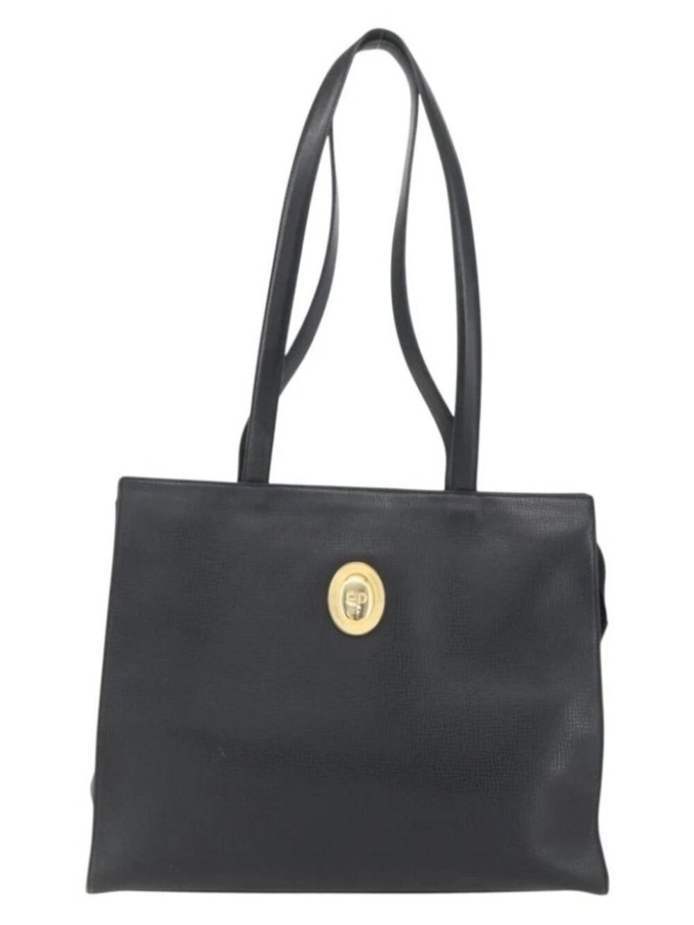 Christian Dior Hand Bag Leather Black Gold - Picture 2 of 16